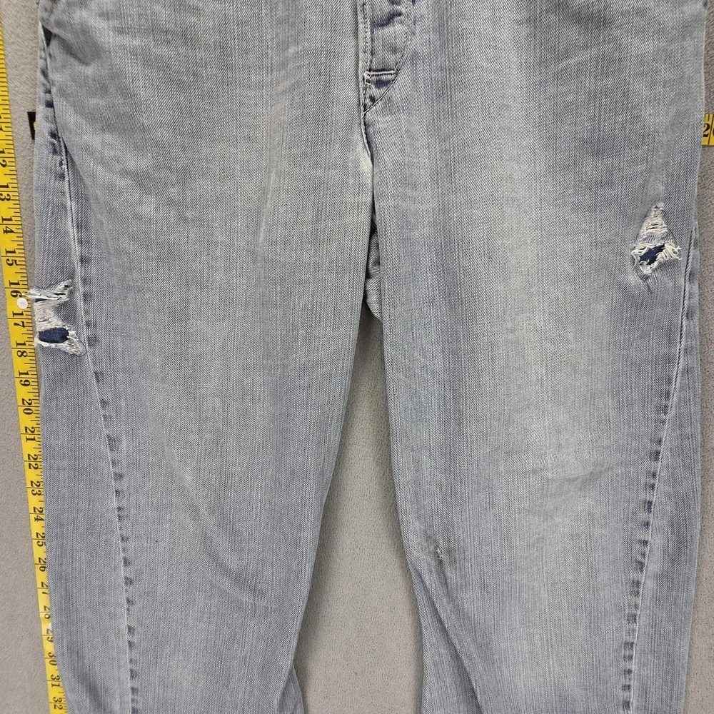 Vintage Levis Engineered Jeans Mens Gray Twisted Baggy Wide Leg Fits 30x26
